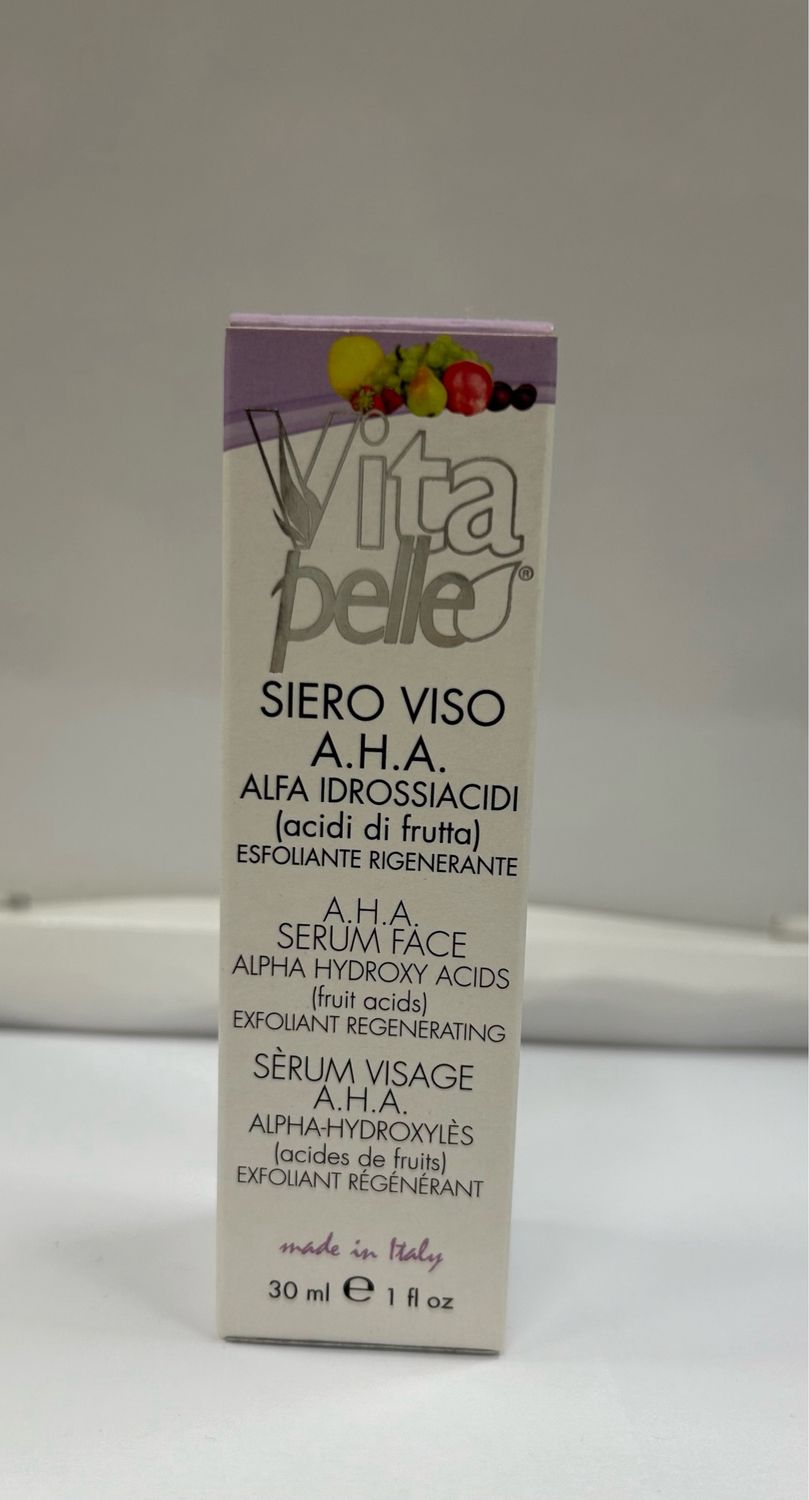 Vitapelle Siero Viso A.H.A Alfa Idrossiacidi Esfoliante Rigenerante 30 ml