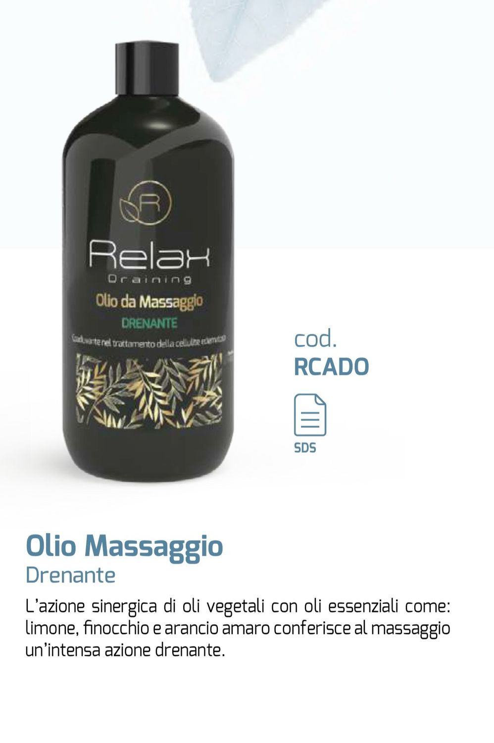 Olio Massaggio Drenante 500ml