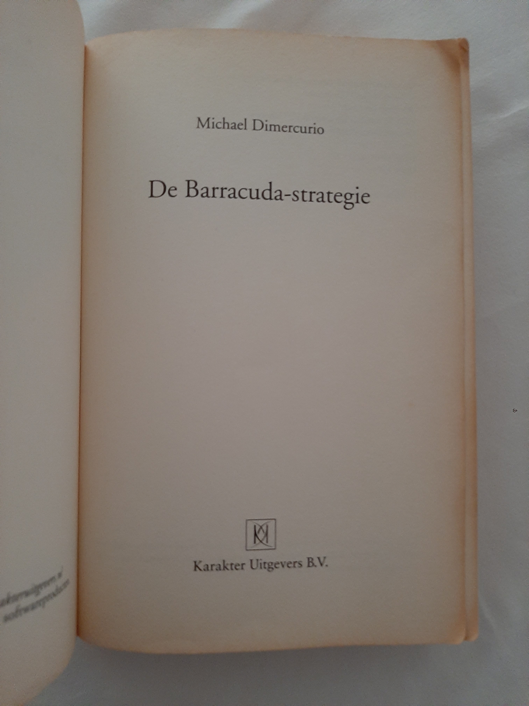 De Barracuda strategie - Michael Dimercurio