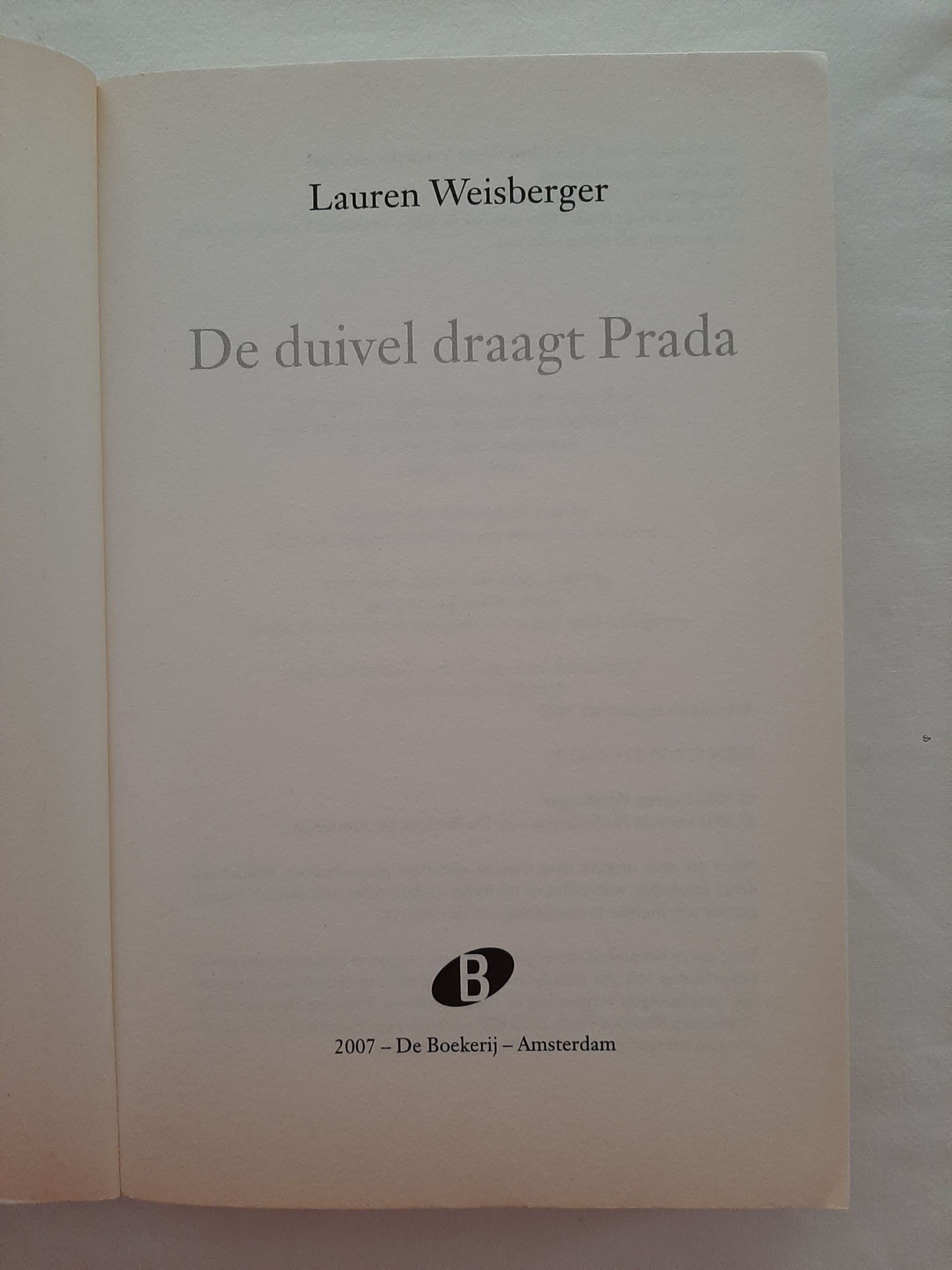De duivel draagt Prada - Lauren Weisberger