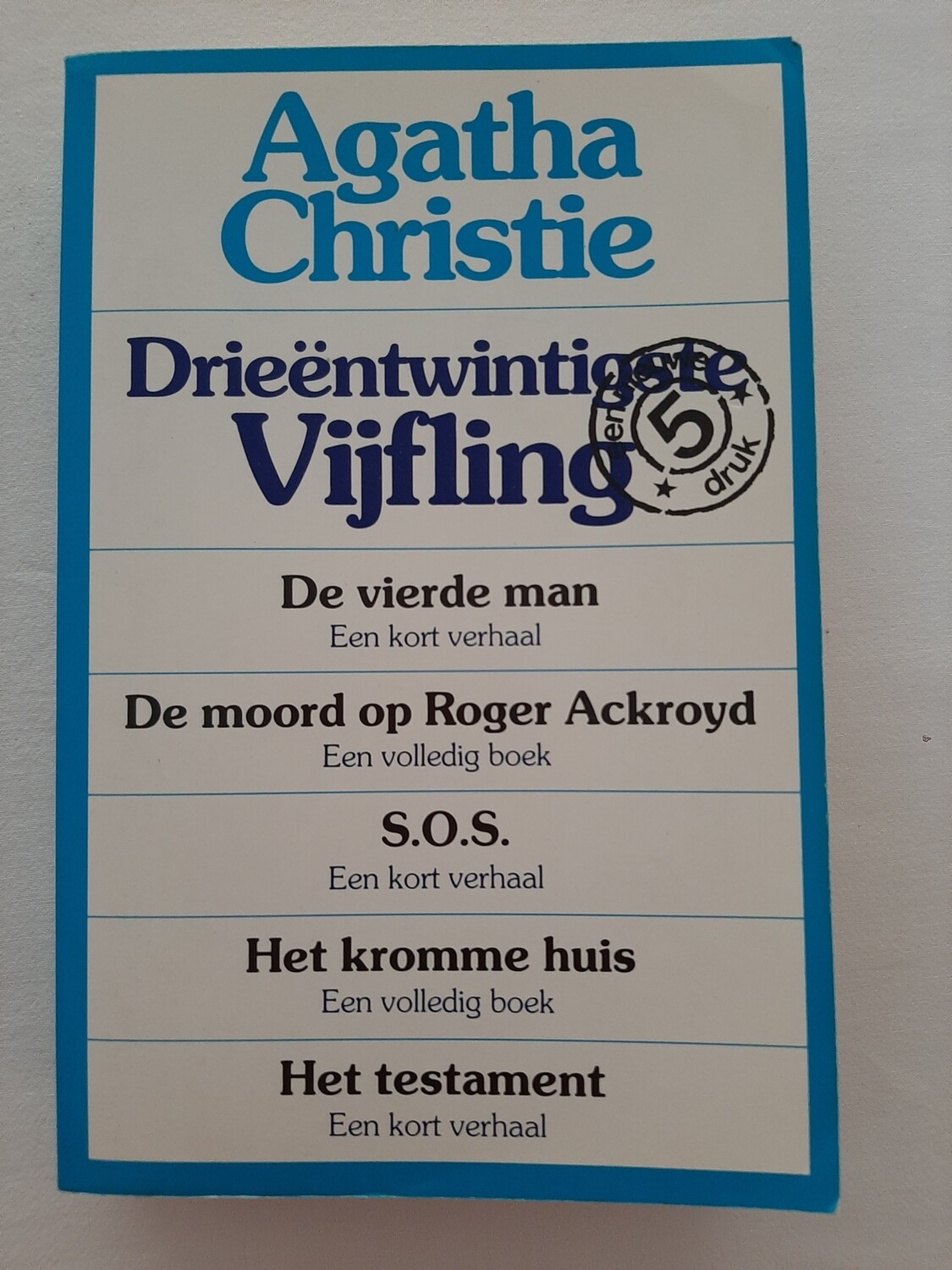 Drieëntwintigste vijfling - Agatha Christie