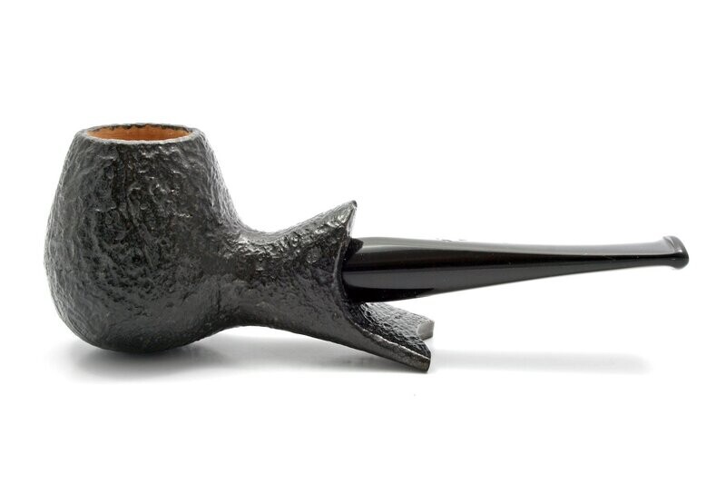 Jolly Roger -Clipperton- light 9mm Pfeife grau sandblast