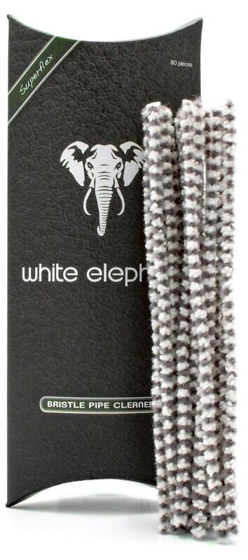 White Elephant Pfeifenreiniger weiss/schwarz 80 Stück
