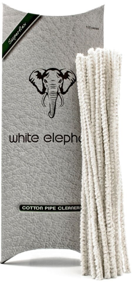 White Elephant Pfeifenreiniger weiss 100 Stück
