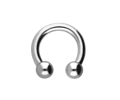 Hufeisen (circular barbell) silber 1,2 x 10mm
