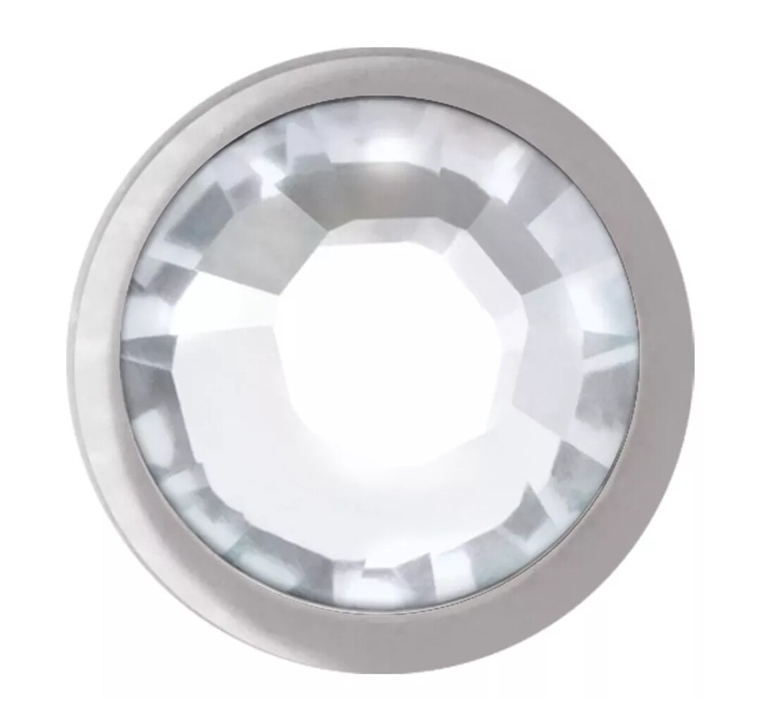 Gewindekugel mit Kristalll 1,2 mm x 3mm