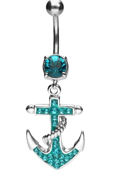 Bauchnabel-Piercing Anker