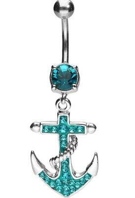 Bauchnabel-Piercing Anker