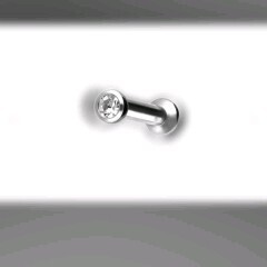 Mini labret flat disc