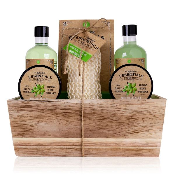 Geschenkset OIIVE in Holzkorb