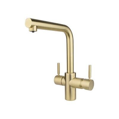 Insinkerator 3N1 L Shape Brushed Gold Tap Only
