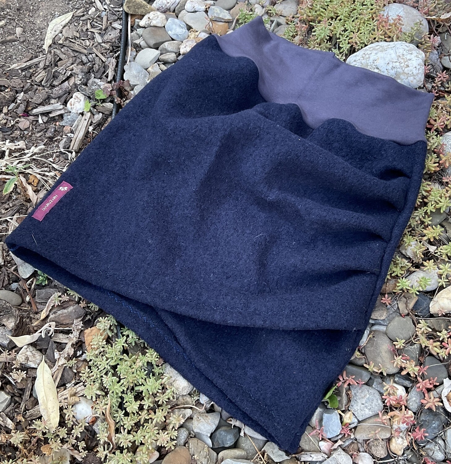Wollwalk Rock "Mad Moiselle" dunkelblau Gr. 38-40