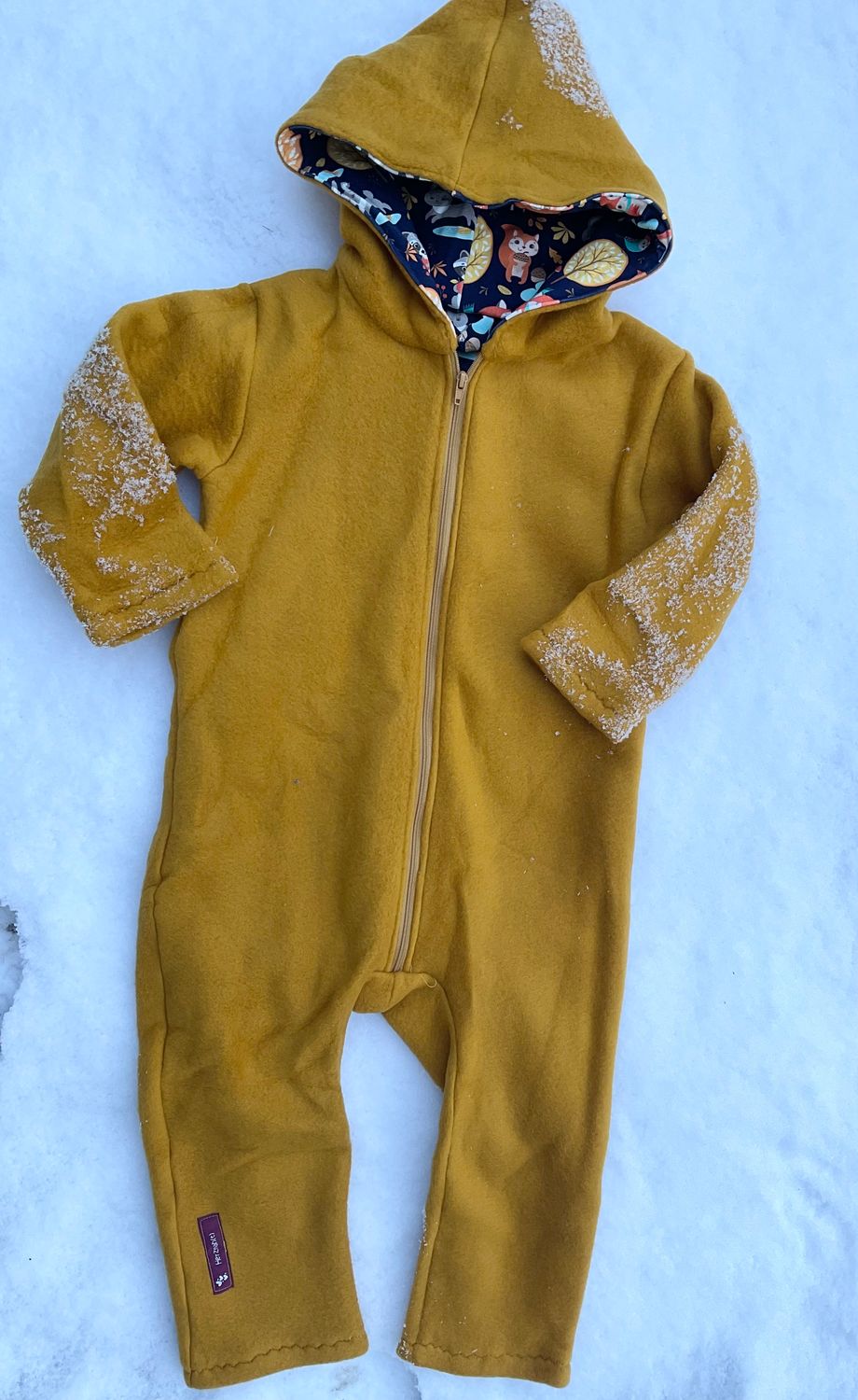 Overall "Pati Enten" aus weichem Bio Baumwollfleece Gr. 92 - vegan -