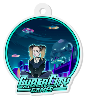 Cyber City Acrylic Keychain
