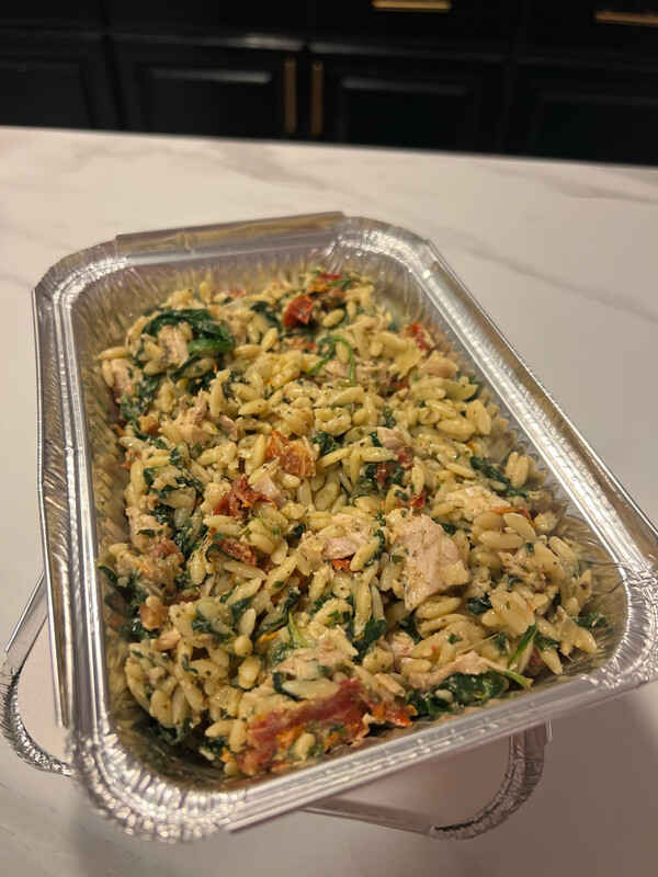 Creamy Tuscan Chicken Orzo