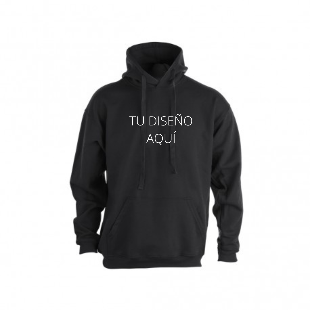 SUDADERA ADULTO CON CAPUCHA PERSONALIZABLE