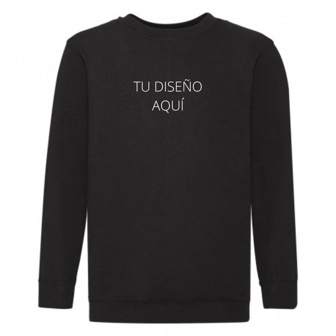 SUDADERA NIÑO SIN CAPCUCHA PERSONALIZABLE