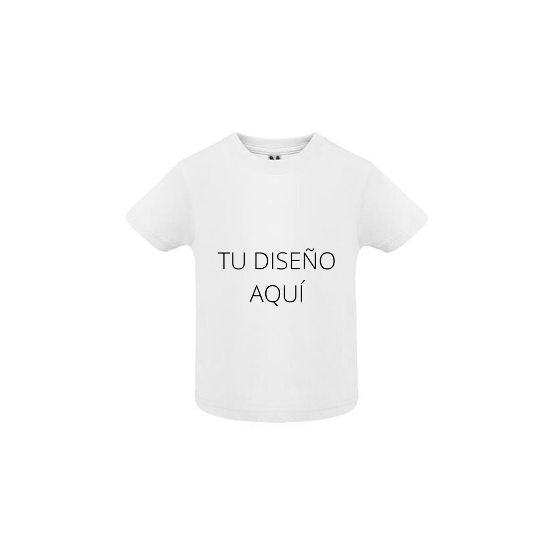 CAMISETA MANGA CORTA BEBÉ PERSONALIZABLE