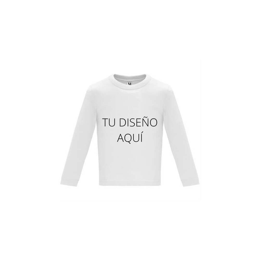 CAMISETA MANGA LARGA BEBÉ PERSONALIZABLE