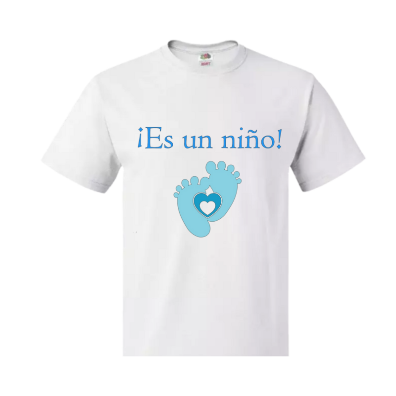 CAMISETA REVELADORA DE SEXO DEL BEBÉ