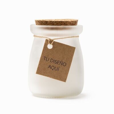 VELA CON ETIQUETA PERSONALIZADA