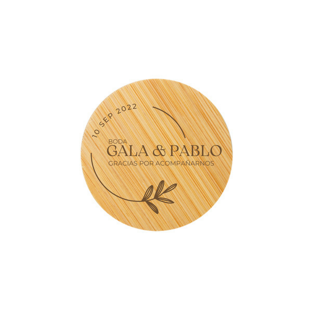 ABRIDOR DE MADERA PERSONALIZADO PARA BODA