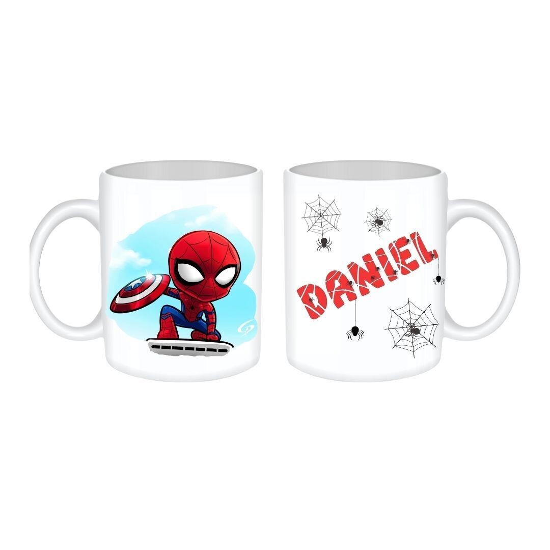 TAZA SPIDEY PERSONALIZADA