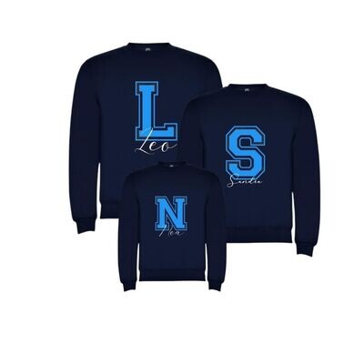SUDADERA INICIAL + NOMBRE