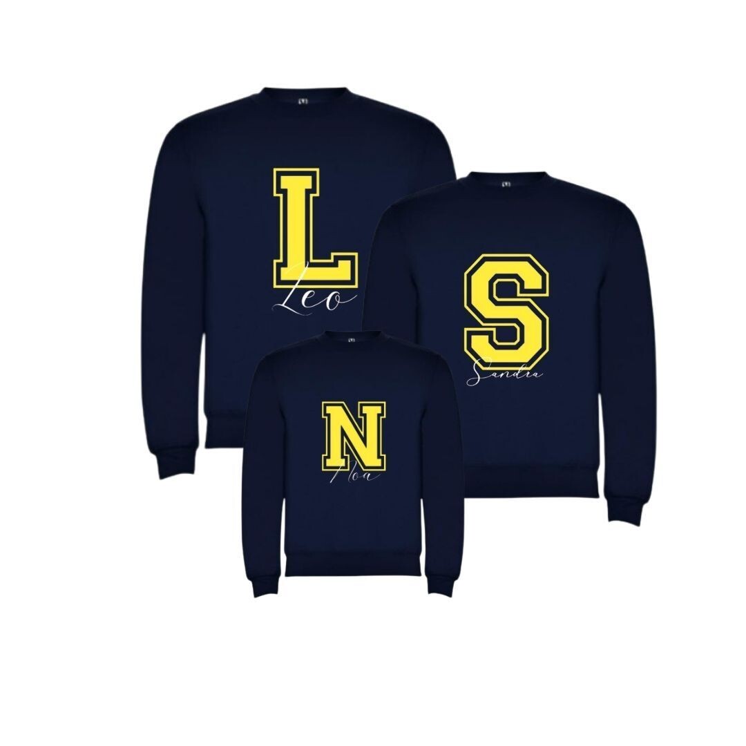 SUDADERA NIÑO INICIAL + NOMBRE