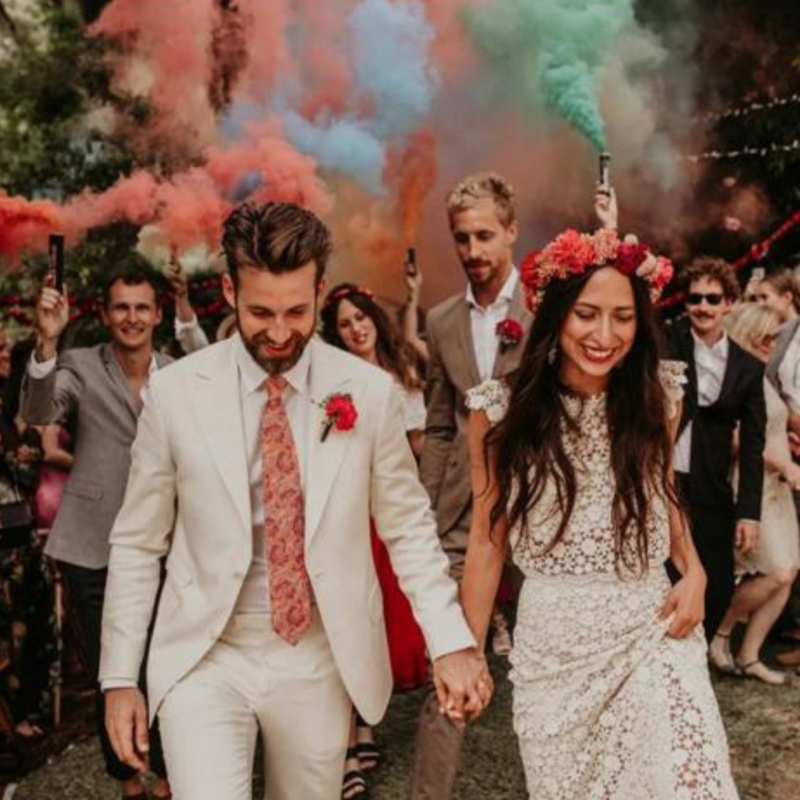 BENGALAS DE HUMO DE COLORES PARA BODAS