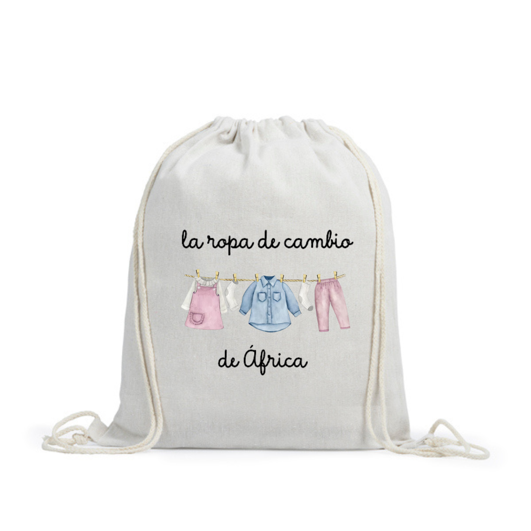 MOCHILA ROPA DE CAMBIO PERSONALIZADA COLORES