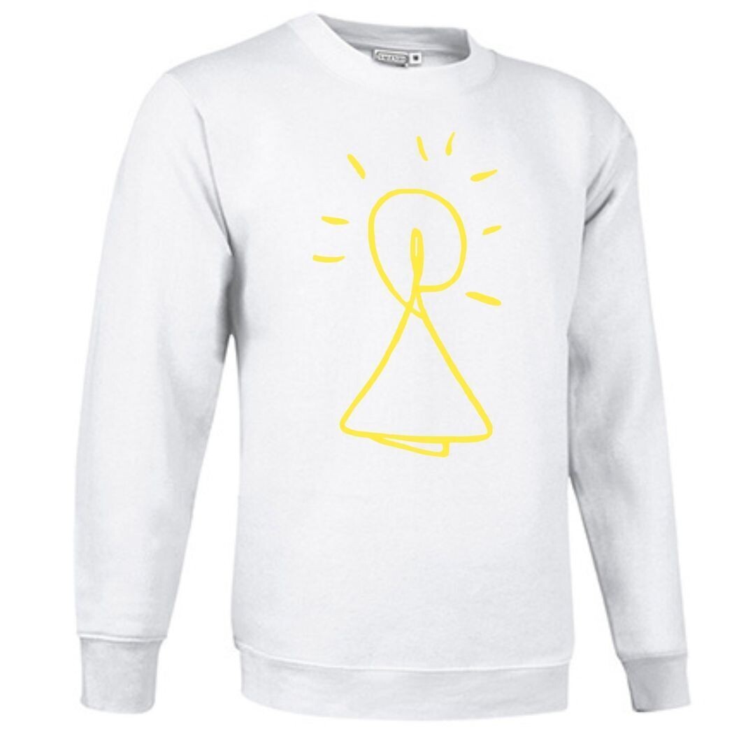 SUDADERA VIRGEN DEL PILAR BLANCA