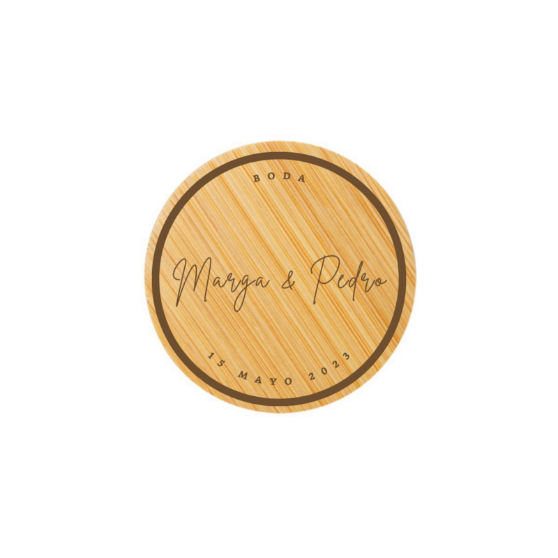 ABRIDOR DE MADERA PERSONALIZADO PARA BODA