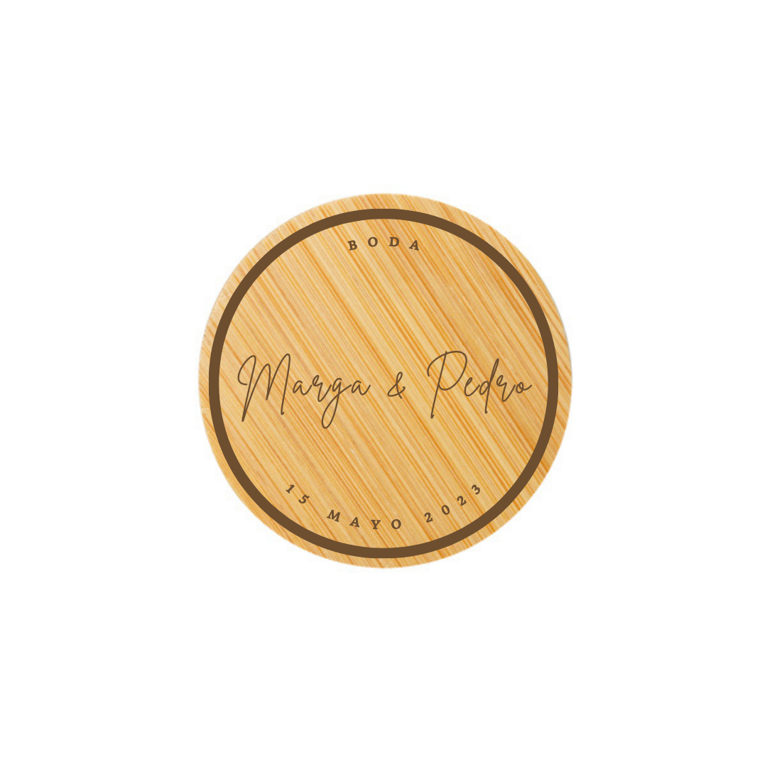ABRIDOR DE MADERA PERSONALIZADO PARA BODA