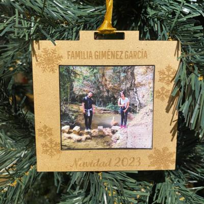 BOLA MINI PORTAFOTOS NAVIDAD FAMILIA