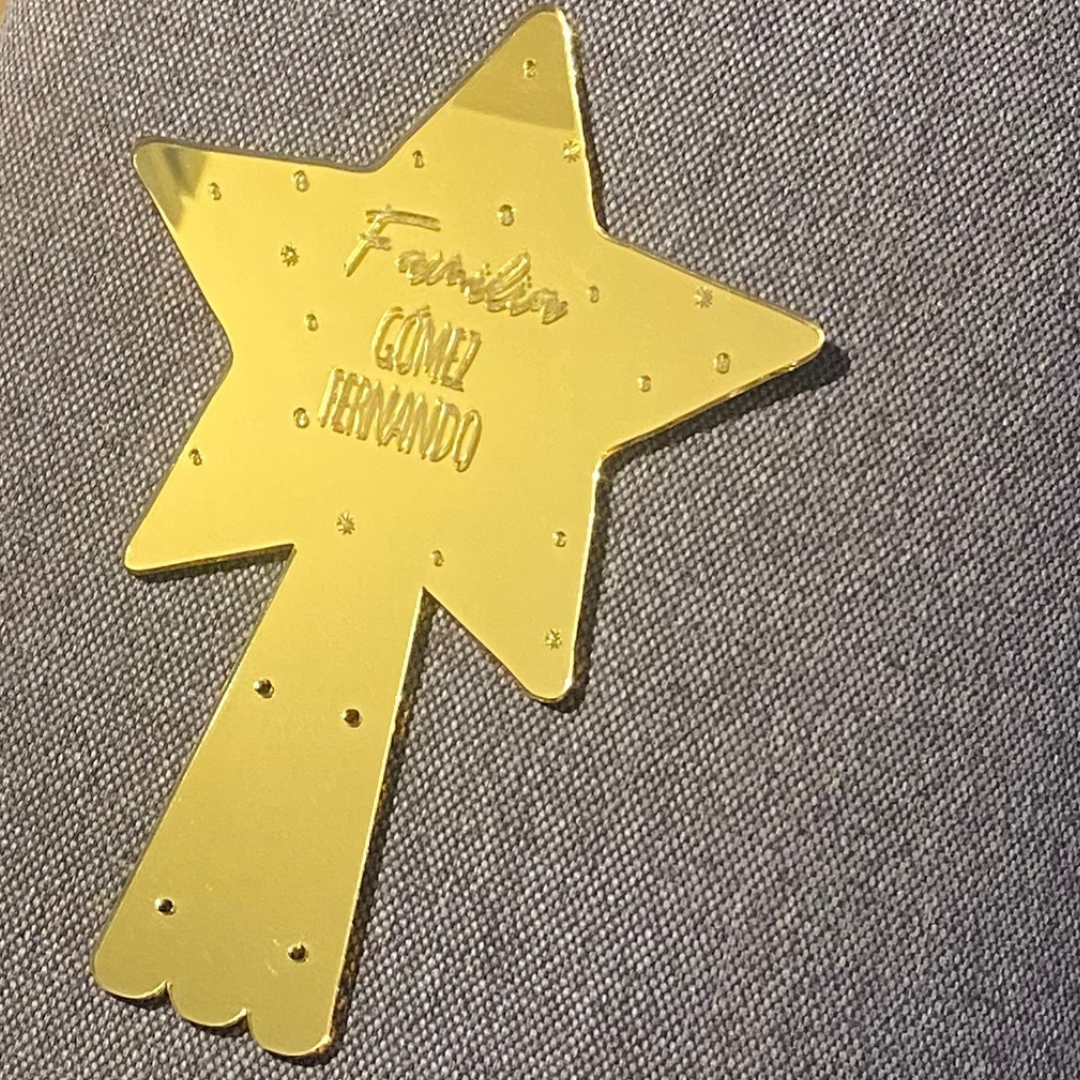 ESTRELLA DE ÁRBOL DE NAVIDAD PERSONALIZADA