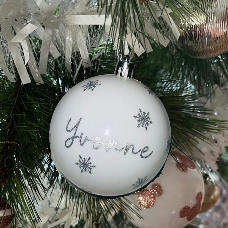 BOLA NAVIDAD CON NOMBRE COPOS