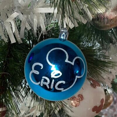 BOLA DE NAVIDAD MICKEY CON NOMBRE