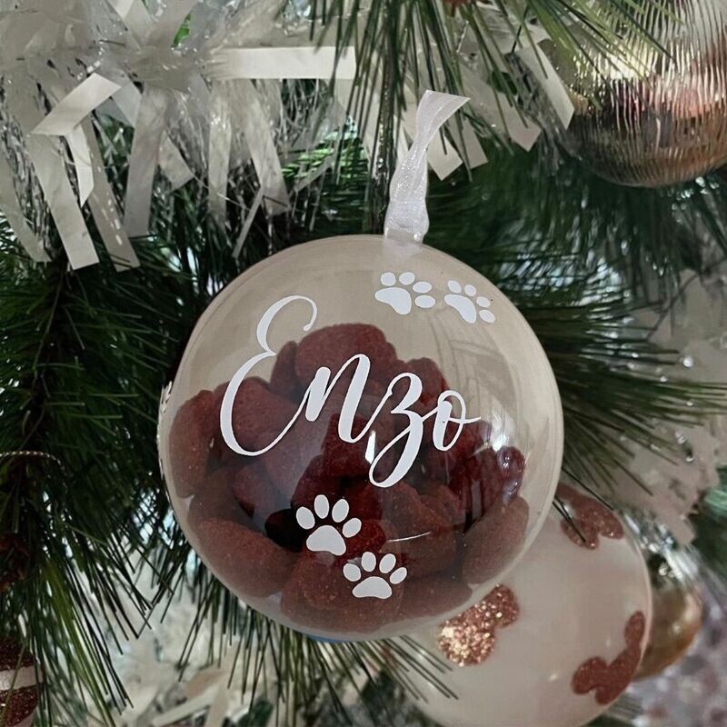 BOLA DE NAVIDAD CON PREMIOS PARA MASCOTAS