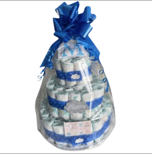 TARTA DE PAÑALES PERSONALIZADA