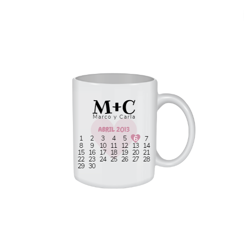 TAZA PERSONALIZADA FECHA ESPECIAL