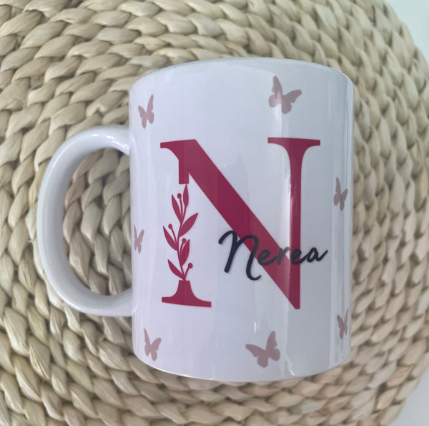 TAZA MARIPOSAS + FOTO