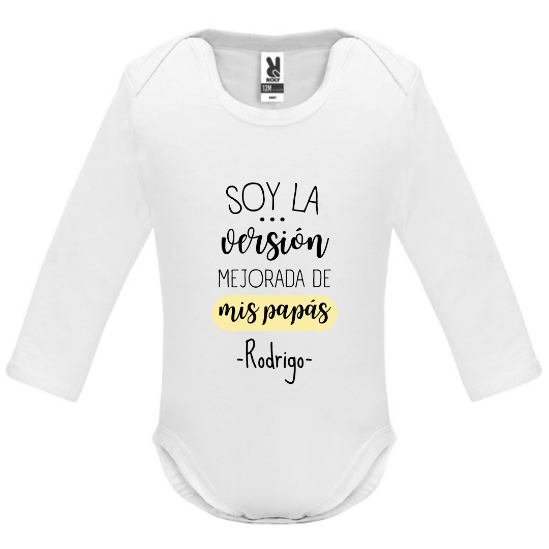 BODY SOY LA VERSIÓNMEJORADA DE MIS PAPÁS PERSONALIZADO