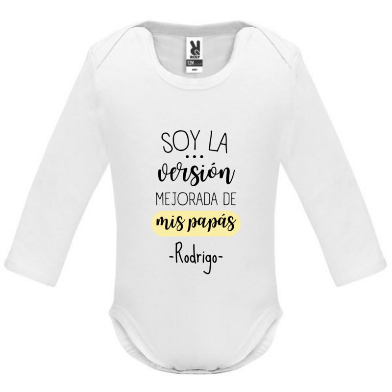 BODY SOY LA VERSIÓNMEJORADA DE MIS PAPÁS PERSONALIZADO