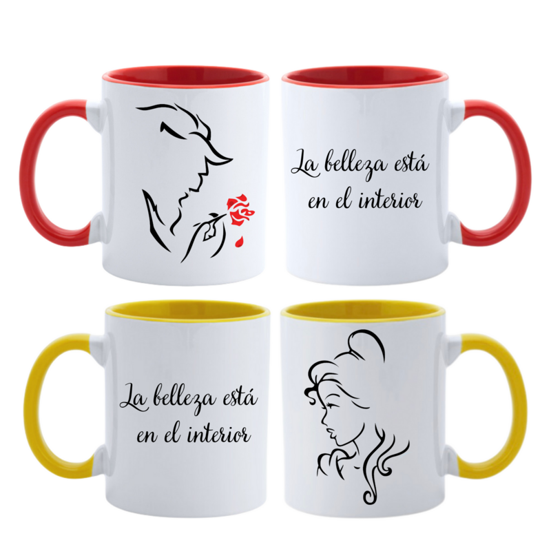 DUO TAZAS BELLA Y BESTIA