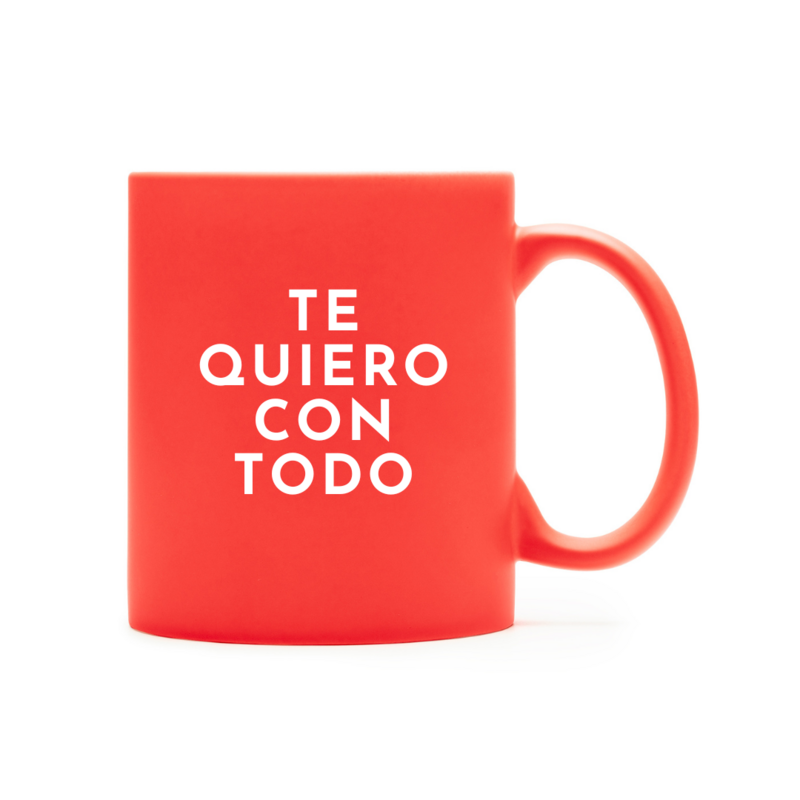 TAZA ROJA PERSONALIZADA