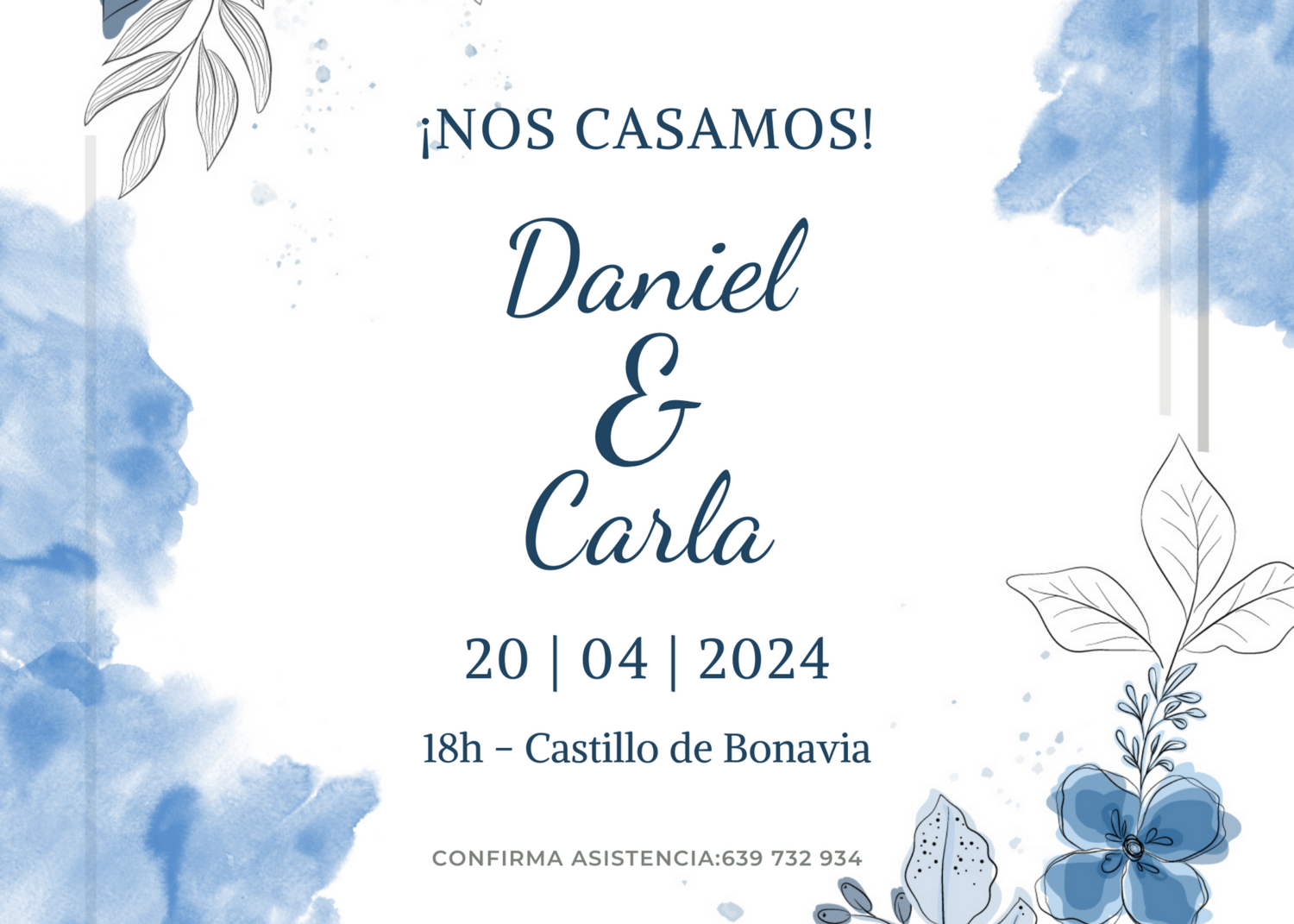 INVITACIÓN DE BODA WINTER