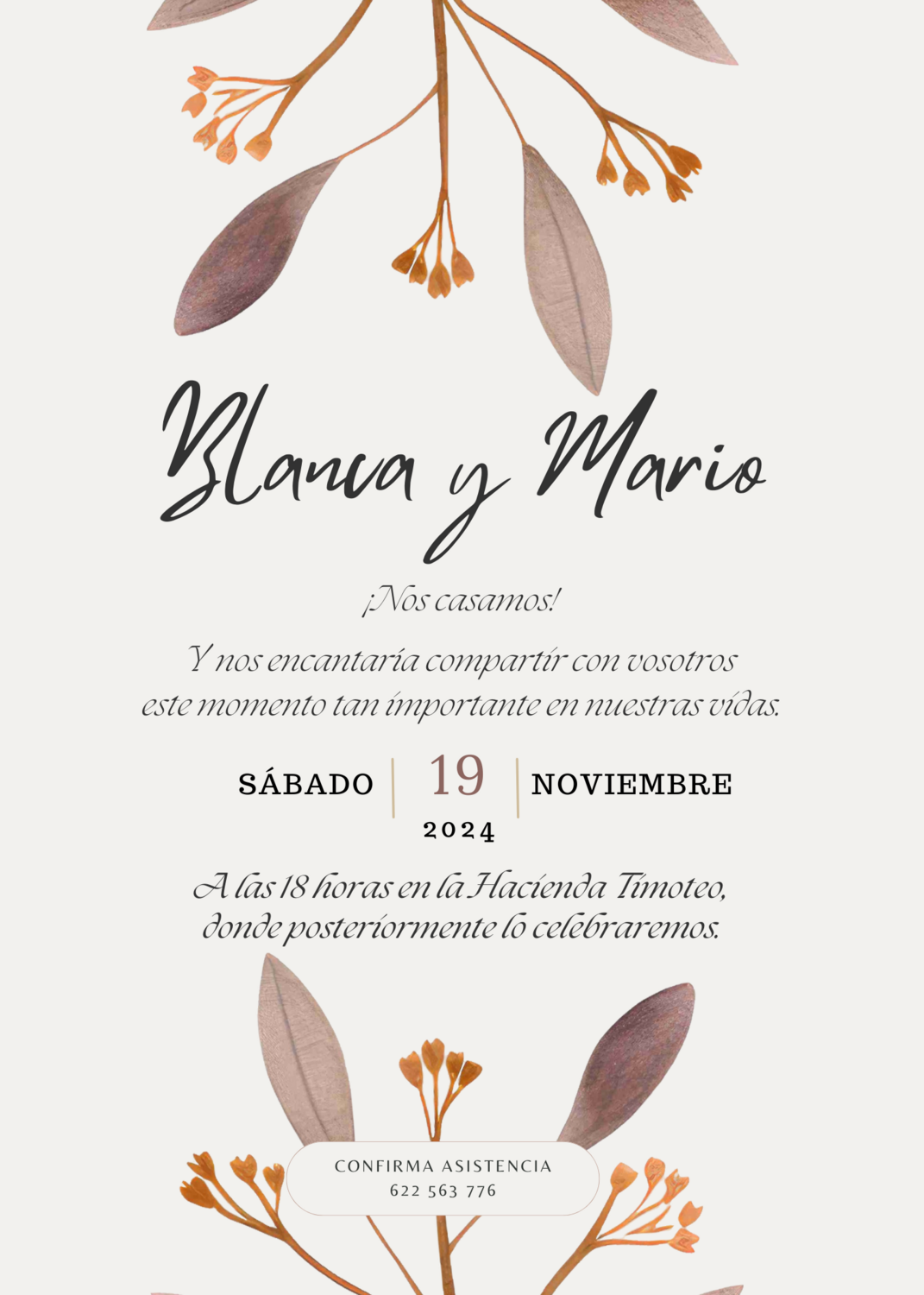INVITACIÓN DE BODA STILO