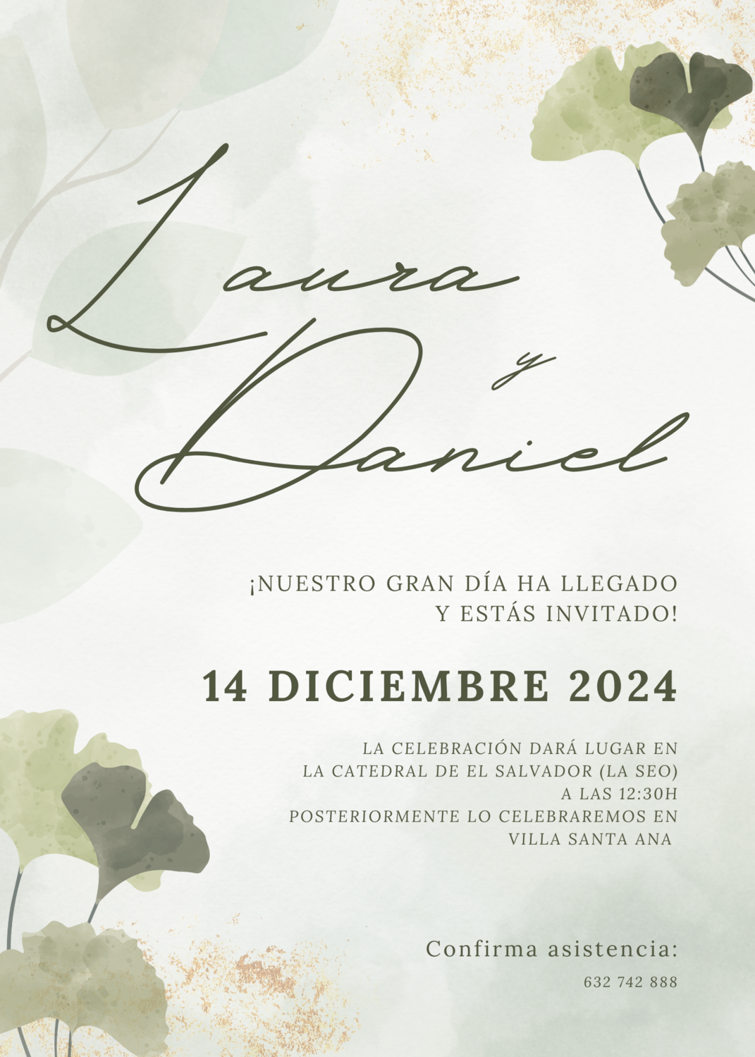 INVITACIÓN DE BODA TREBOL