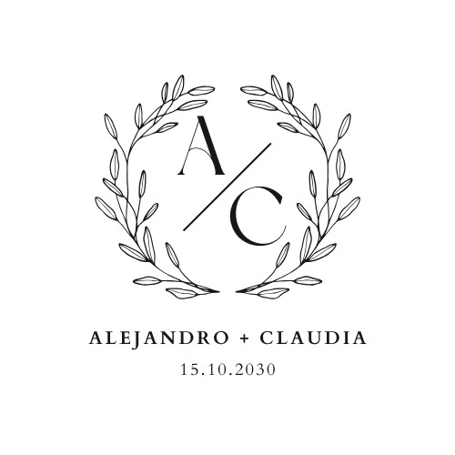 SELLO DE BODA PERSONALIZADO FORMAL